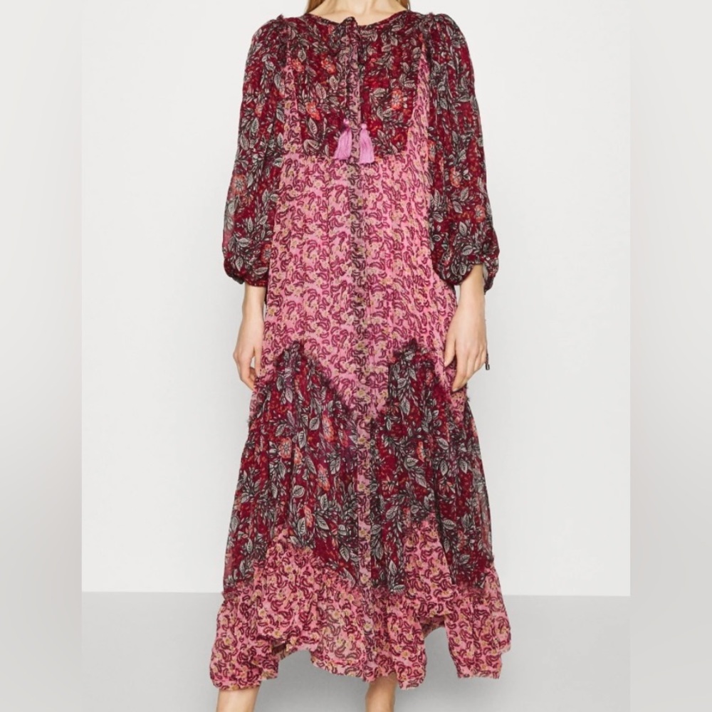 Free People Estelle Chiffon Maxi Dress